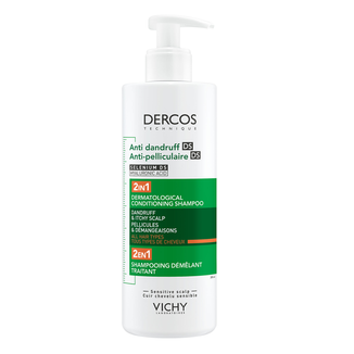 Vichy Dercos Anti Dandruff DS, szampon przeciwłupieżowy z odżywką 2w1, 390 ml - zdjęcie produktu