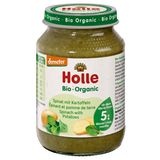 Holle Danie Bio, szpinak z ziemniakami, po 4 miesiącu, 190 g - miniaturka zdjęcia produktu