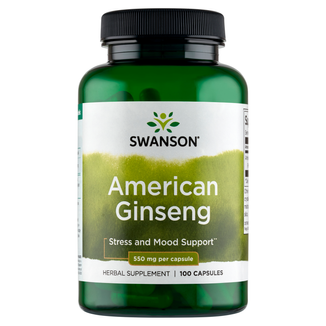 Swanson American Ginseng 550 mg, 100 kapsułek - zdjęcie produktu