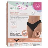 Masmi Modern, majtki menstruacyjne, bawełna organiczna, rozmiar XL, 110-118 cm, 1 sztuka - miniaturka zdjęcia produktu