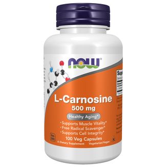 Now Foods L-Carnosine, L-karnozyna 500 mg, 100 kapsułek - zdjęcie produktu