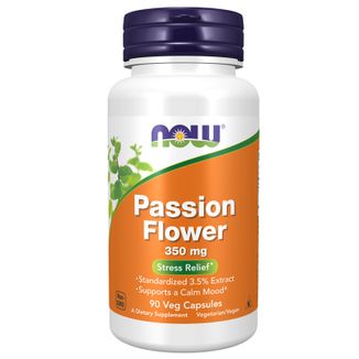 Now Foods Passion Flower, męczennica 350 mg, 90 kapsułek - zdjęcie produktu