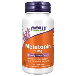 Now Foods Melatonin, melatonina 1 mg, 100 tabletek - zdjęcie produktu