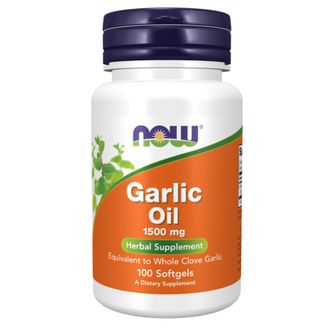 Now Foods Garlic Oil, olej z czosnku 1500 mg, 100 kapsułek - zdjęcie produktu