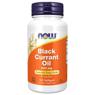 Now Foods Black Currant Oil, olej z nasion czarnej porzeczki 500 mg, 100 kapsułek - zdjęcie produktu