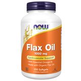 Now Foods Flax Oil, olej z nasion lnu 1000 mg, 250 kapsułek - miniaturka zdjęcia produktu