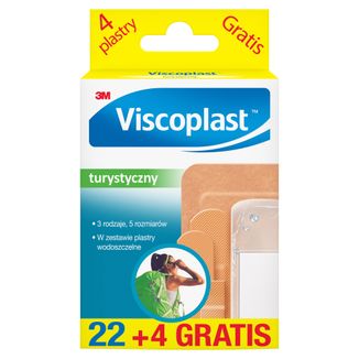 Viscoplast Turystyczny, plastry, 22 sztuki + 4 sztuki gratis USZKODZONE OPAKOWANIE - zdjęcie produktu