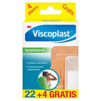 Viscoplast Turystyczny, plastry, 22 sztuki + 4 sztuki gratis - zdjęcie produktu