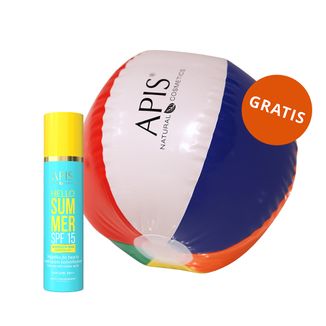 Apis Hello Summer, mgiełka do twarzy z nektarem komórkowym, SPF 15, 150 ml + piłka plażowa gratis - zdjęcie produktu