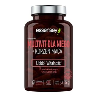 Essensey Multivit dla Niego + korzeń maca, 90 kapsułek - zdjęcie produktu