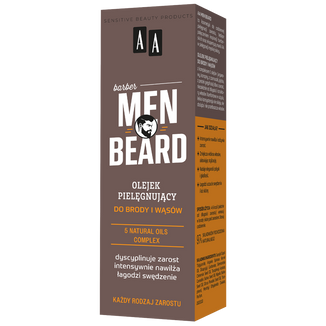 AA Men Beard, olejek pielęgnujący do brody i wąsów, 30 ml - zdjęcie produktu