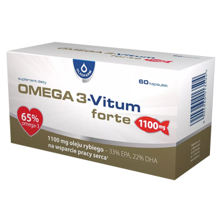 Oleofarm Omega 3-Vitum Forte, 60 kapsułek USZKODZONE OPAKOWANIE - zdjęcie produktu