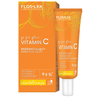 Floslek Laboratorium Vitamin C, rozświetlający krem pod oczy, 30 ml - zdjęcie produktu