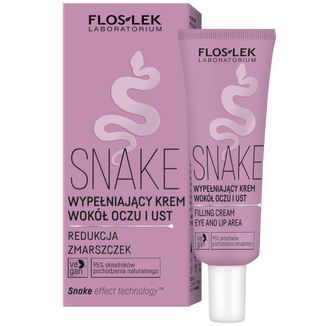 Floslek Laboratorium Snake, wypełniający krem wokół oczu i ust, 30 ml - zdjęcie produktu