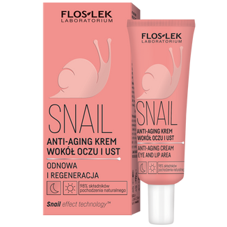 Floslek Laboratorium Snail, anti-aging krem wokół oczu i ust, 30 ml - zdjęcie produktu