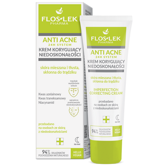 Floslek Pharma Anti Acne 24h, krem korygujący niedoskonałości, 50 ml - zdjęcie produktu