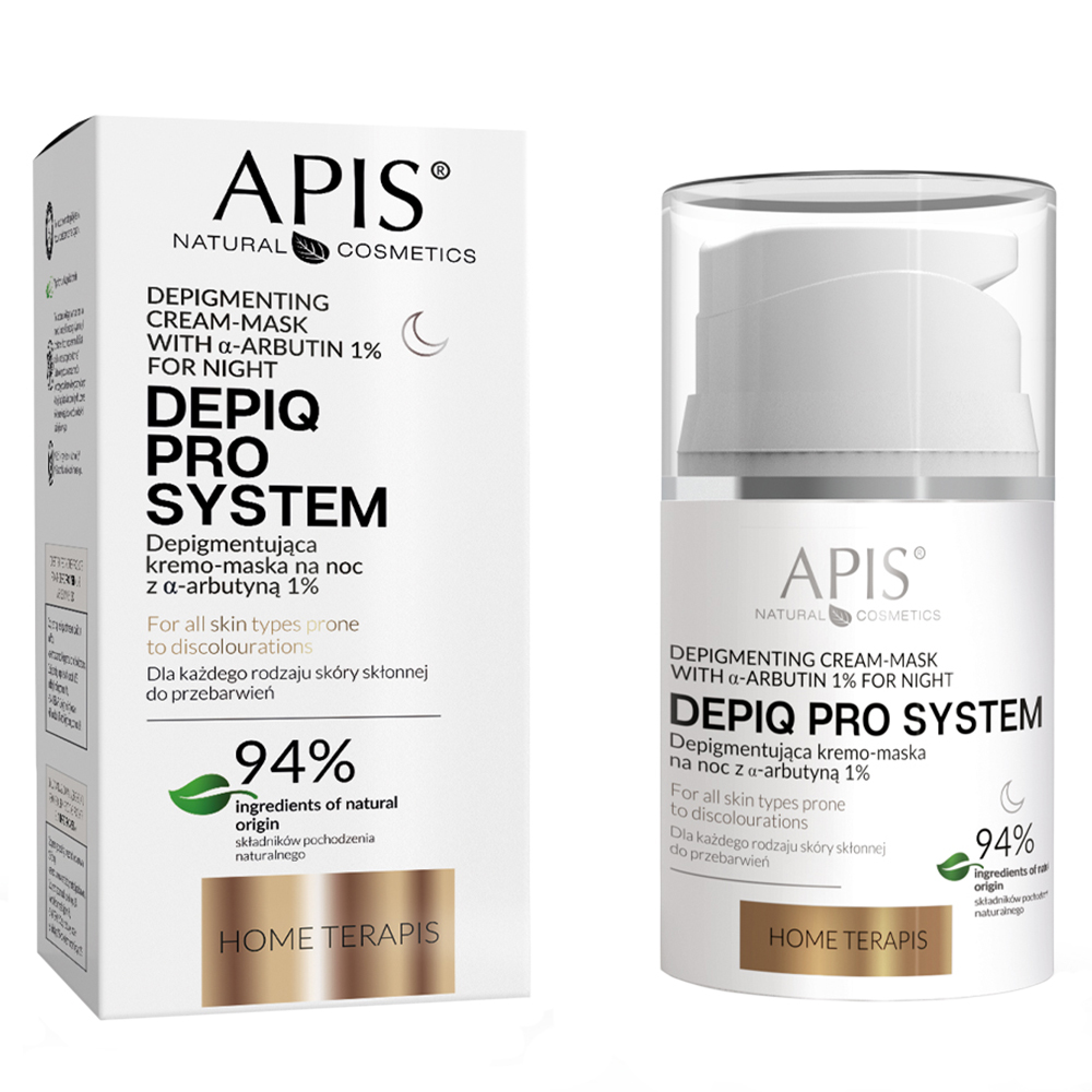 Nieznana Apis Depiq Pro System, depigmentująca kremo-maska na noc, 50 ml