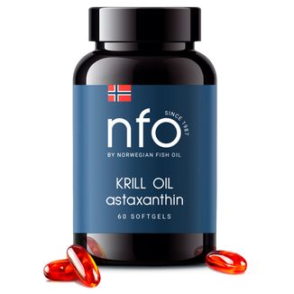 NFO Krill Oil Astaxanthin, olej z kryla z astaksantyną, 60 kapsułek miękkich - zdjęcie produktu