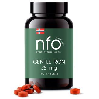 NFO Gentle Iron, żelazo, 100 tabletek - zdjęcie produktu