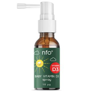 NFO Vitamin D3 Baby, witamina D dla dzieci od 3 lat, spray, 20 ml - zdjęcie produktu