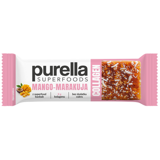 Purella SuperFoods Collagen Baton, mango-marakuja, 40g KRÓTKA DATA - zdjęcie produktu