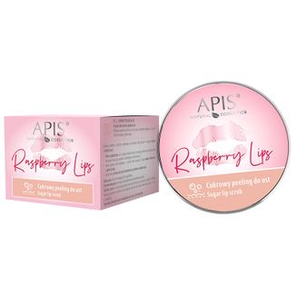 Apis Raspberry Lips, cukrowy peeling do ust, 10 ml - zdjęcie produktu