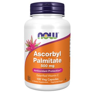 Now Foods Ascorbyl Palmitate, palmitynian askorbylu 500 mg, 100 kapsułek - zdjęcie produktu