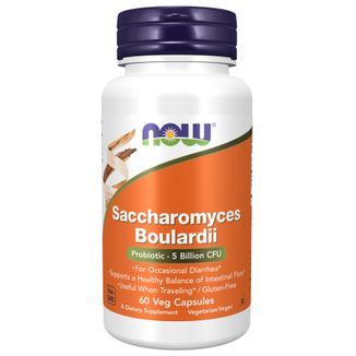 Now Foods Saccharomyces Boulardii, 60 kapsułek - zdjęcie produktu