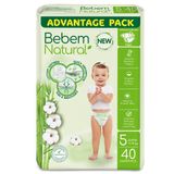 Bebem Natural, pieluchy jednorazowe z włóknem bambusowym, rozmiar 5, Junior, 11-18 kg, 40 sztuk - miniaturka zdjęcia produktu