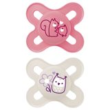 MAM Original Start, smoczek uspokajający, silikonowy, ortodontyczny, Planet Love, girl, 0-2 miesiące, 2 sztuki - miniaturka zdjęcia produktu