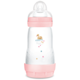 MAM Perfect Start Anti-Colic, butelka antykolkowa, ze smoczkiem silikonowym, Sealife, girl, od 2 miesiąca, 260 ml - miniaturka zdjęcia produktu