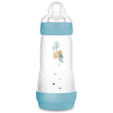 MAM Perfect Start Anti-Colic, butelka antykolkowa, ze smoczkiem silikonowym, Planet Love, boy, od 4 miesiąca, 320 ml - miniaturka zdjęcia produktu