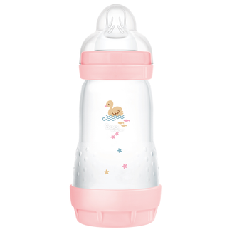 MAM Perfect Start Anti-Colic, butelka antykolkowa, ze smoczkiem silikonowym, Sealife, girl, od 4 miesiąca, 320 ml - zdjęcie produktu