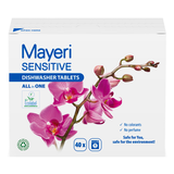 Mayeri Sensitive, tabletki do zmywarki, 40 sztuk USZKODZONE OPAKOWANIE - miniaturka zdjęcia produktu