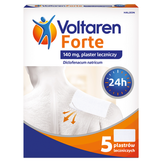 Voltaren Forte 140 mg, plaster leczniczy, 5 sztuk USZKODZONE OPAKOWANIE - zdjęcie produktu