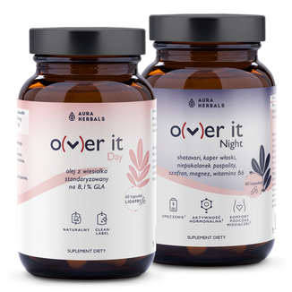 Aura Herbals O(v)er it Day & Night, 2 x 60 kapsułek KRÓTKA DATA - zdjęcie produktu