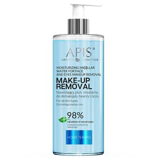 Apis Home Terapis Make-Up Removal, nawilżający płyn micelarny do demakijażu twarzy i oczu, 500 ml - zdjęcie produktu