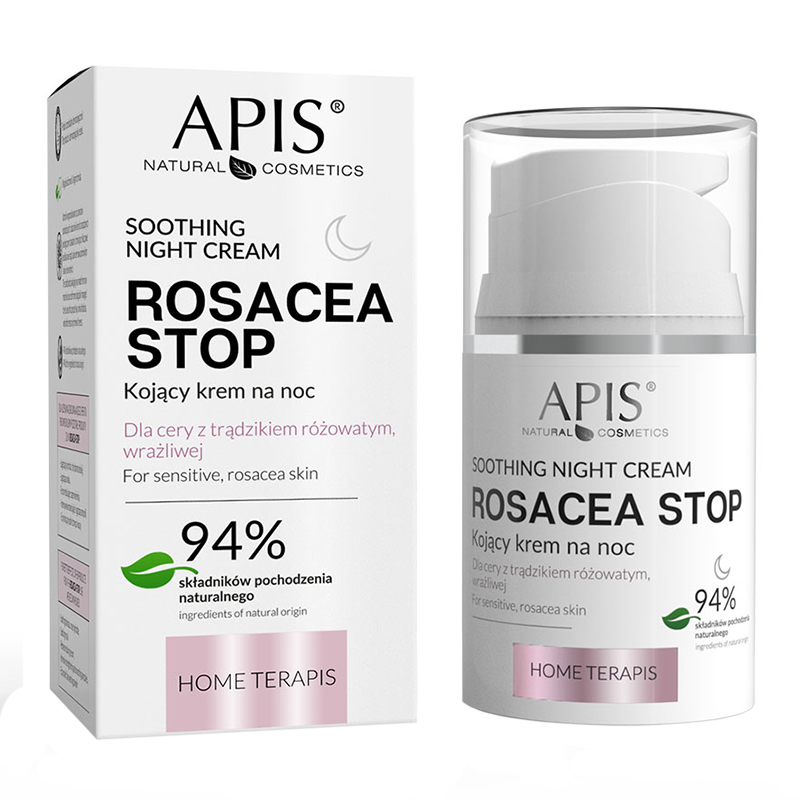 Nieznana Apis Home Terapis Rosacea-Stop, beruhigend Nachtcreme, 50 ml — Inhaltsstoffe und Bewertung
