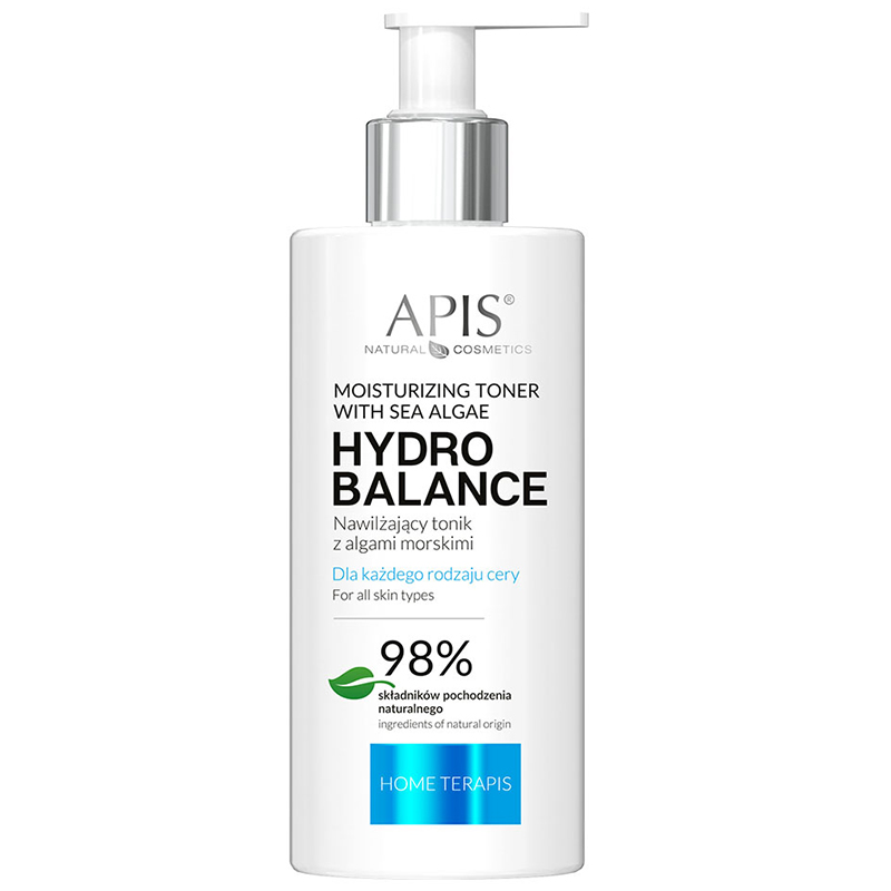 Nieznana Apis Home Terapis Hydro Balance, nawilżający tonik z algami morskimi, 300 ml — Składniki i ocena