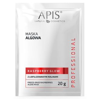 Apis Professional Raspberry Glow, maska algowa z liofilizowanymi malinami, 20 g - zdjęcie produktu