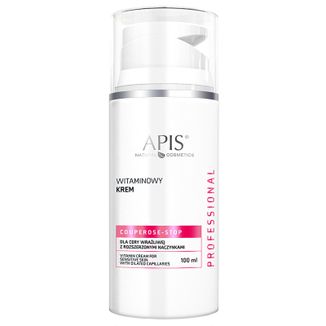 Apis Professional Couperose-Stop, witaminowy krem dla cery wrażliwej, z rozszerzonymi naczynkami, 100 ml - zdjęcie produktu