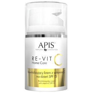 Apis Home Care Re-Vit, rewitalizujący krem z witaminą C, SPF 15, 50 ml - zdjęcie produktu