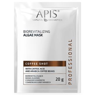 Apis Professional Coffee Shot, biorewitalizująca maska algowa, 20 g - zdjęcie produktu