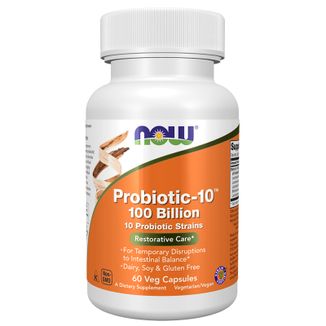 Now Foods Probiotic-10 100 Billion, 60 kapsułek wegańskich - zdjęcie produktu