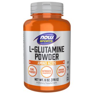 Now Sports L-Glutamina, proszek, 170 g USZKODZONE OPAKOWANIE - zdjęcie produktu