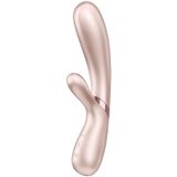 Satisfyer Hot Lover, podgrzewany wibrator króliczek sterowany aplikacją, srebrny - miniaturka zdjęcia produktu