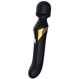 Dorcel Dual Orgasms, masażer z wibratorem rotacyjnym, czarno-złoty USZKODZONE OPAKOWANIE - zdjęcie produktu