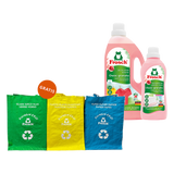 Zestaw Frosch, żel do prania tkanin, owoc granatu, 1,5 l + koncentrat do płukania tkanin, owoc granatu, 750 ml + torby do segregacji odpadów, 3 sztuki gratis - miniaturka zdjęcia produktu