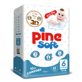 Pine Soft 3D, pieluchy, rozmiar 6, XL, 15+ kg, 22 sztuki - miniaturka zdjęcia produktu