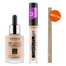 Zestaw Catrice HD Liquid Coverage Foundation 24H, podkład kryjący w płynie, 030 Sand Beige, 30 ml + korektor do twarzy w płynie, 005 Light Natural, 5 ml + liner do brwi gratis - miniaturka  zdjęcia produktu